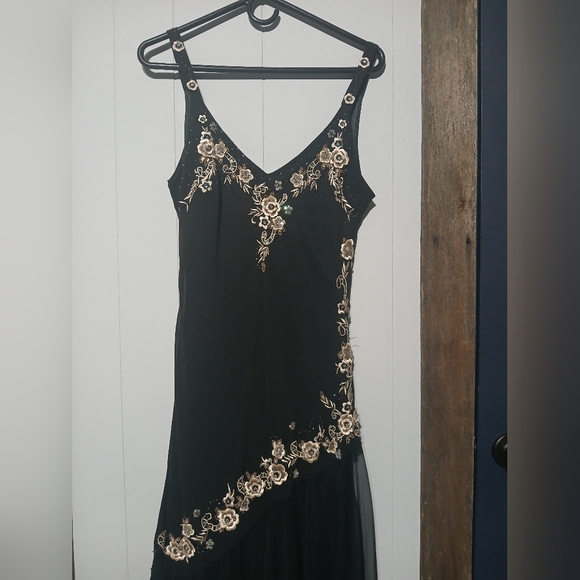 Vintage Embroidered Formal Dress Womens size 10 - Picture 4 of 10